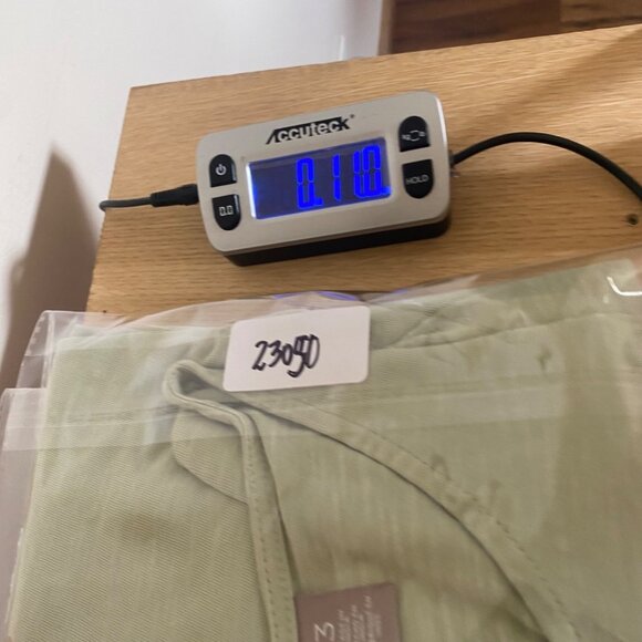 Chicos Top Womens 3 US Extra Large Green Long Sleeve Tunic Stretch Cotton Knit - Picture 10 of 10